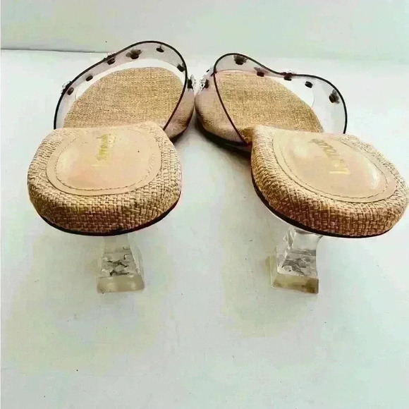 NEW! Vivi Lucite Mule in Clear Vinyl with Swarovski® Crystals - Picture 5 of 8